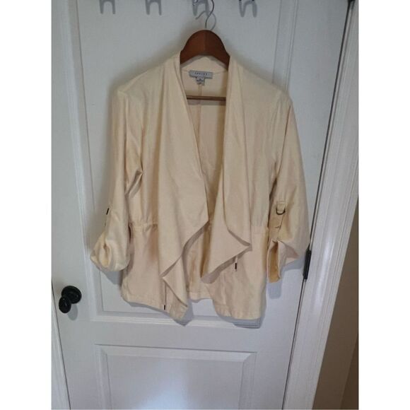 Favlux Fashion cream adjustable waist jacket - Picture 1 of 5